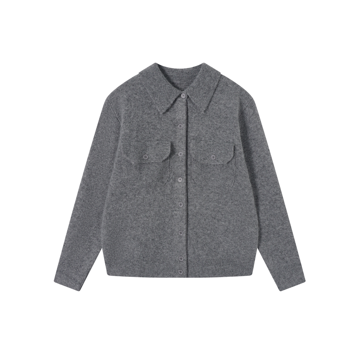 IAMCPLUS 2025AW 口袋翻领毛织开衫