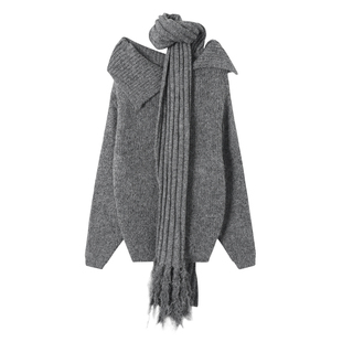 IAMCPLUS 围脖两件套毛衣 2025AW