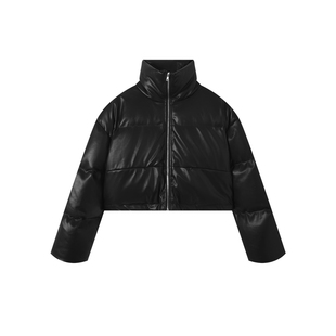 时髦短款 美式 90白鸭绒皮羽绒服 2025AW IAMCPLUS