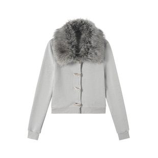 外套 可拆卸毛领牛角扣加绒修身 IAMCPLUS 2025AW