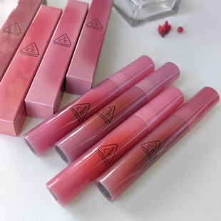 3CE小蜜勺水滴唇釉冷木桃冷香芋甜芭乐浅夏樱粉提升气色 蛋挞家