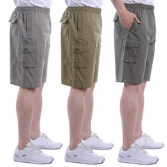 Mùa hè trung niên tuổi béo năm quần ông già nam chất béo thể thao quần short mặc lỏng cha cộng với phân bón XL