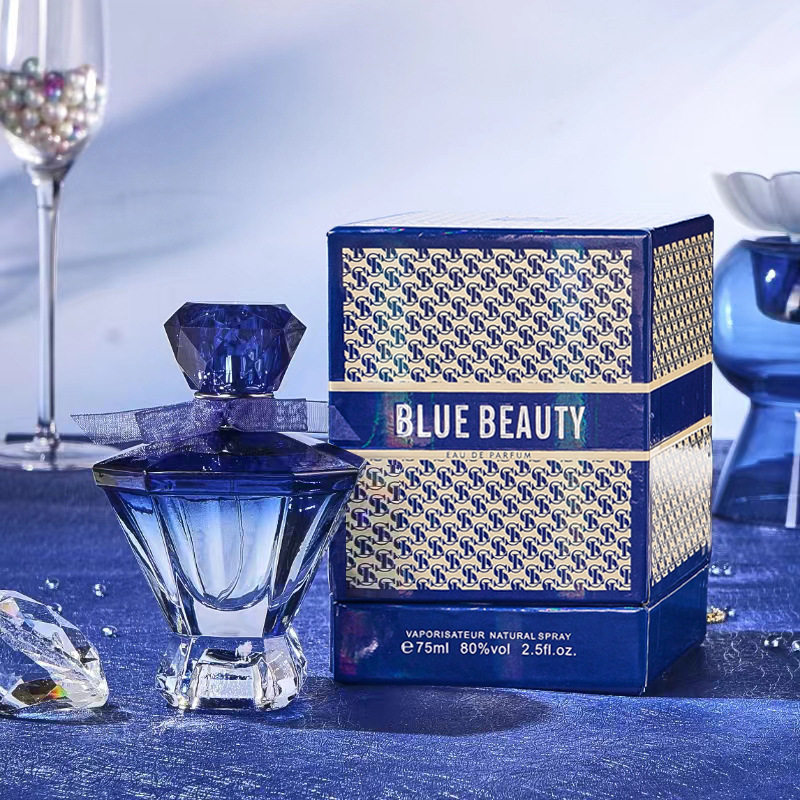 雪尔妮兰蓝美人钻石女士香水正品香草调清新持久留香淡香蓝色75ML