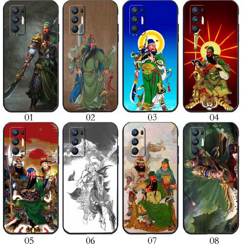 关公关羽 适用 iQOO?Z6/5 SE/Neo 5S/Z5/Neo3/pro/Z3/Z1/U1/U1x/U3x/Z1x/小米10S/10至尊/realme x7手机壳