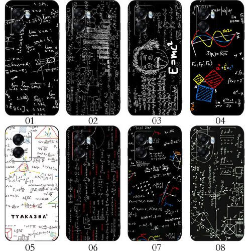 数学公式 适用iQOO Z8/Neo6 SE/Z7/Z6/U5/11 Pro/11S/10/9/8/Neo8/Neo7/红米 12/12R/realme V30t/手机壳