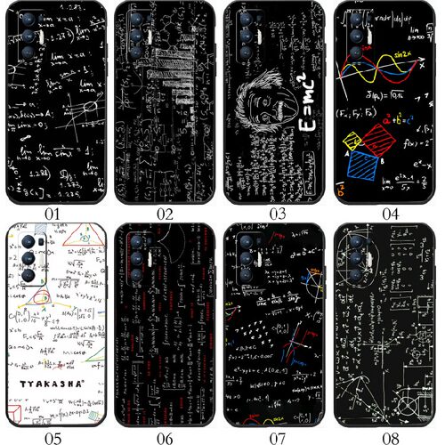 数学公式 适用 iQOO?Z6/5 SE/Neo 5S/Z5/Neo3/pro/Z3/Z1/U1/U1x/U3x/Z1x/小米10S/10至尊/realme x7手机壳