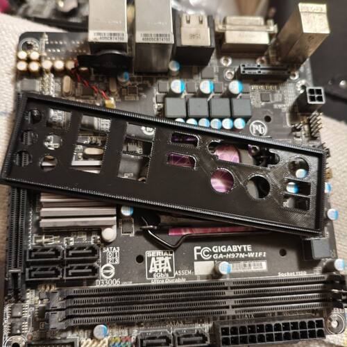 3D打印技嘉GA-H97N-WIFI GA-Z97N-WIFIitx主板专用IO挡板屏蔽挡板