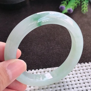 11.3 缅甸A货翡翠55.8 9.1老坑冰胶果冻飘花手镯 假一赔十