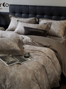 Morco高端意大利/天丝棉磨毛四件套纯棉全棉秋冬主卧室轻奢高级感
