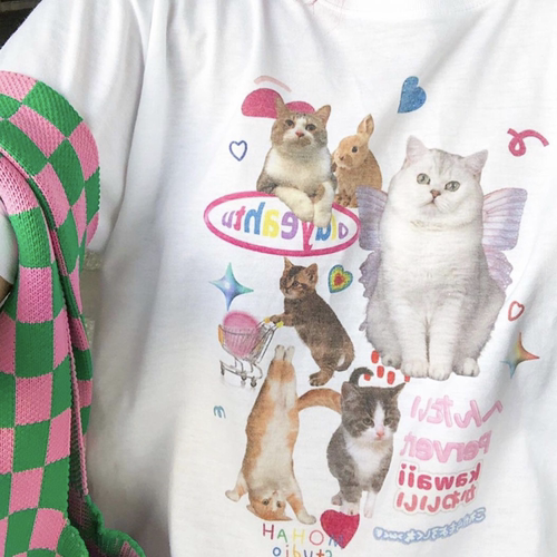 凡他姨【天使银渐层】T恤