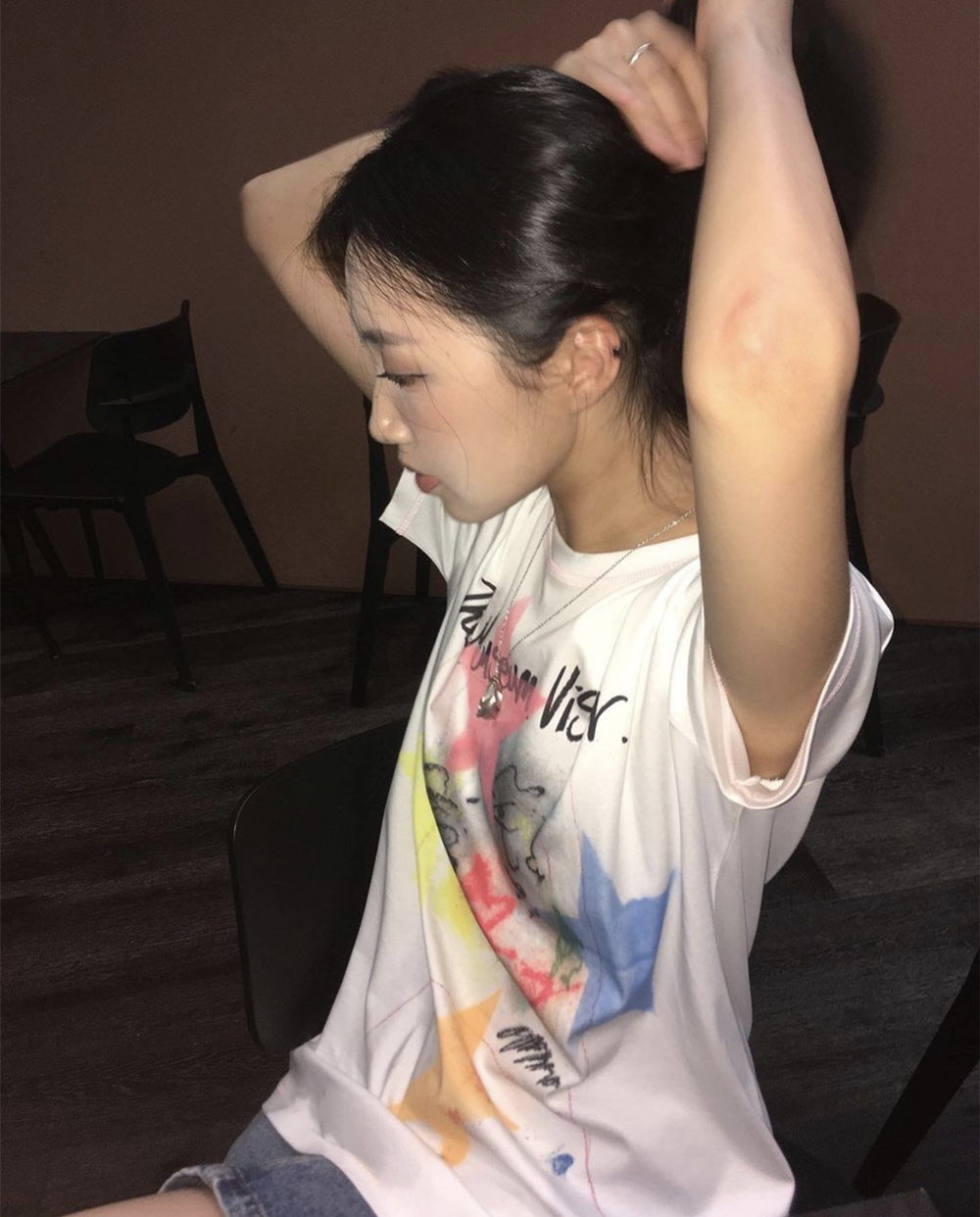 凡他姨【星星艺术家】个性喷墨数码印花T恤纯棉圆领短袖情侣装韩怎么看?