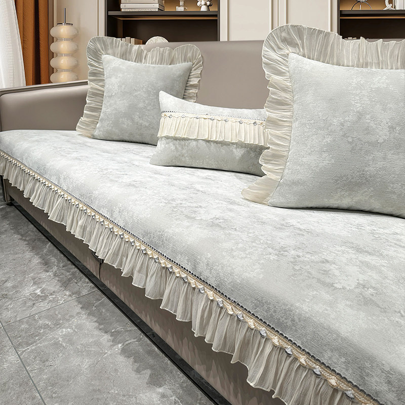 法式沙发垫四季通用2025新款轻奢高端现代防滑直排三座一贵妃坐垫