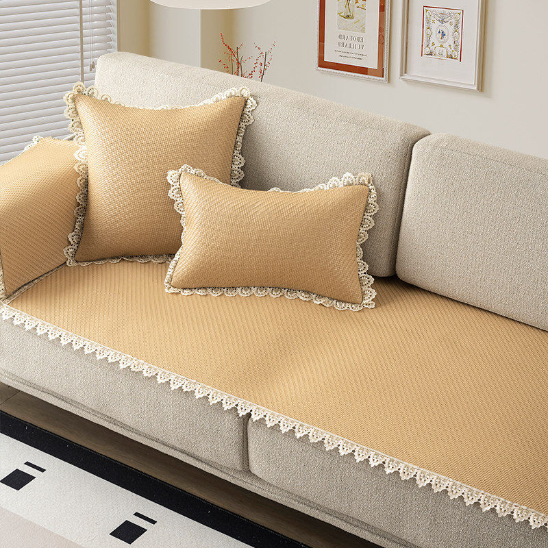 藤席沙发垫夏季凉席四季藤编客厅异形贵妃坐垫盖布定制2025新款,居家布艺,沙发垫,淘宝优惠券,粉丝福利购,淘宝优惠卷