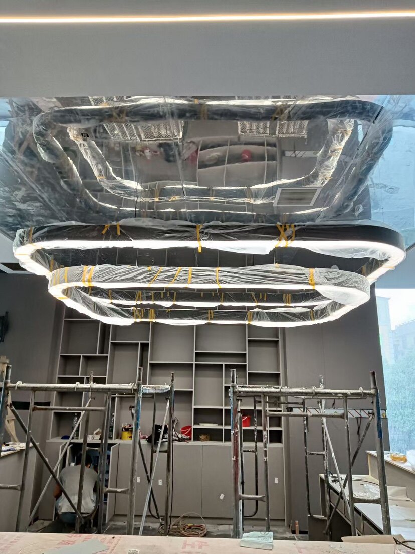 定制灯具非标工程别墅酒店大堂宴会厅售楼部沙盘创意装饰艺术吊灯图片