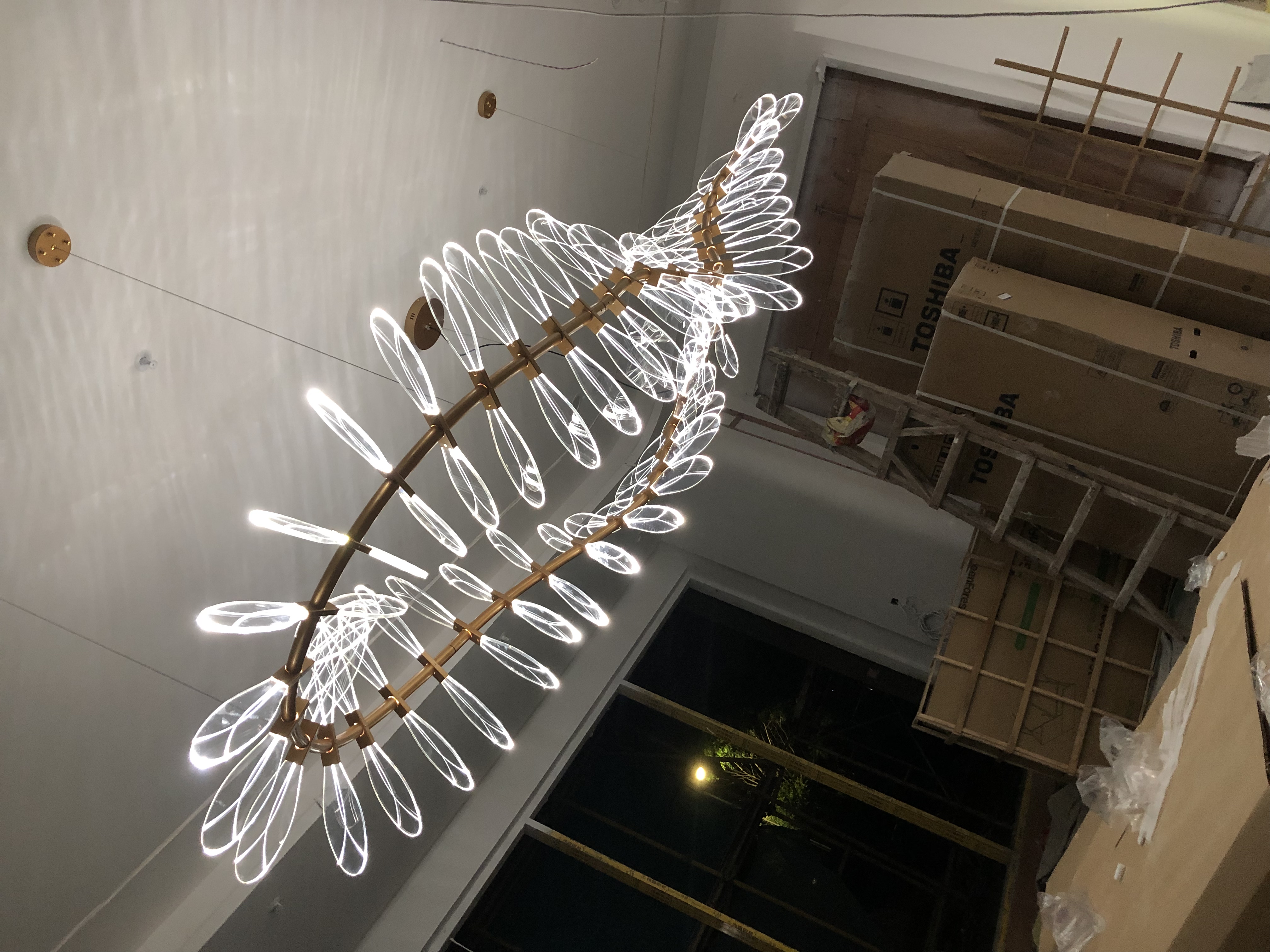 定制酒店大堂宴会厅餐厅吊灯酒店会所大堂售楼部艺术非标灯具图片