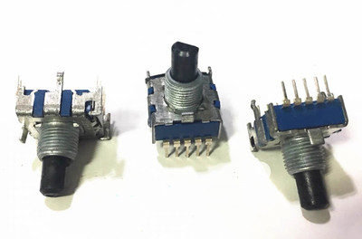 日本ALPS旋转开关SRBV181004波段开关1刀8档信号切换开关轴长15mm