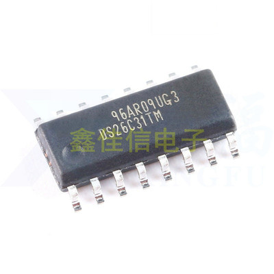 全新原装 DS26C31TMX/NOPB SOIC-16 四路三态差动线路驱动器芯片