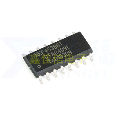 全新原装 HEF4538BT，653 贴片 SOIC-16 双精度单稳态多谐振荡器