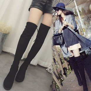 women Shoes winter Knee Ladies Long suede high Boots冬女长靴