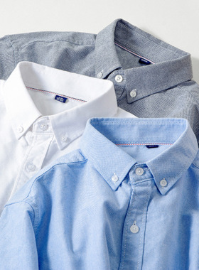 全棉牛津纺男士长袖白衬衣 All cotton Oxford spun men's shirt