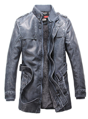 2018 Men Casual Tops Long Woolen Coat Trench Winter Jackets