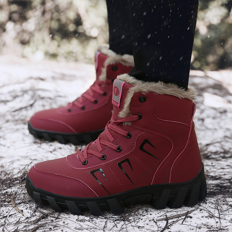 Ladies thicken waterproof warm skid-proof cotton boots女鞋