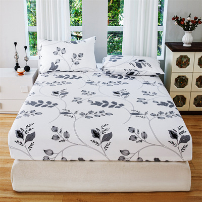Printed bed sheet bed bag bed cover pillow 床笠 枕套印花床品