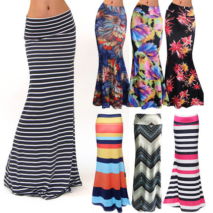 Summer high waist package hip skirt ladies long skirts包臀裙