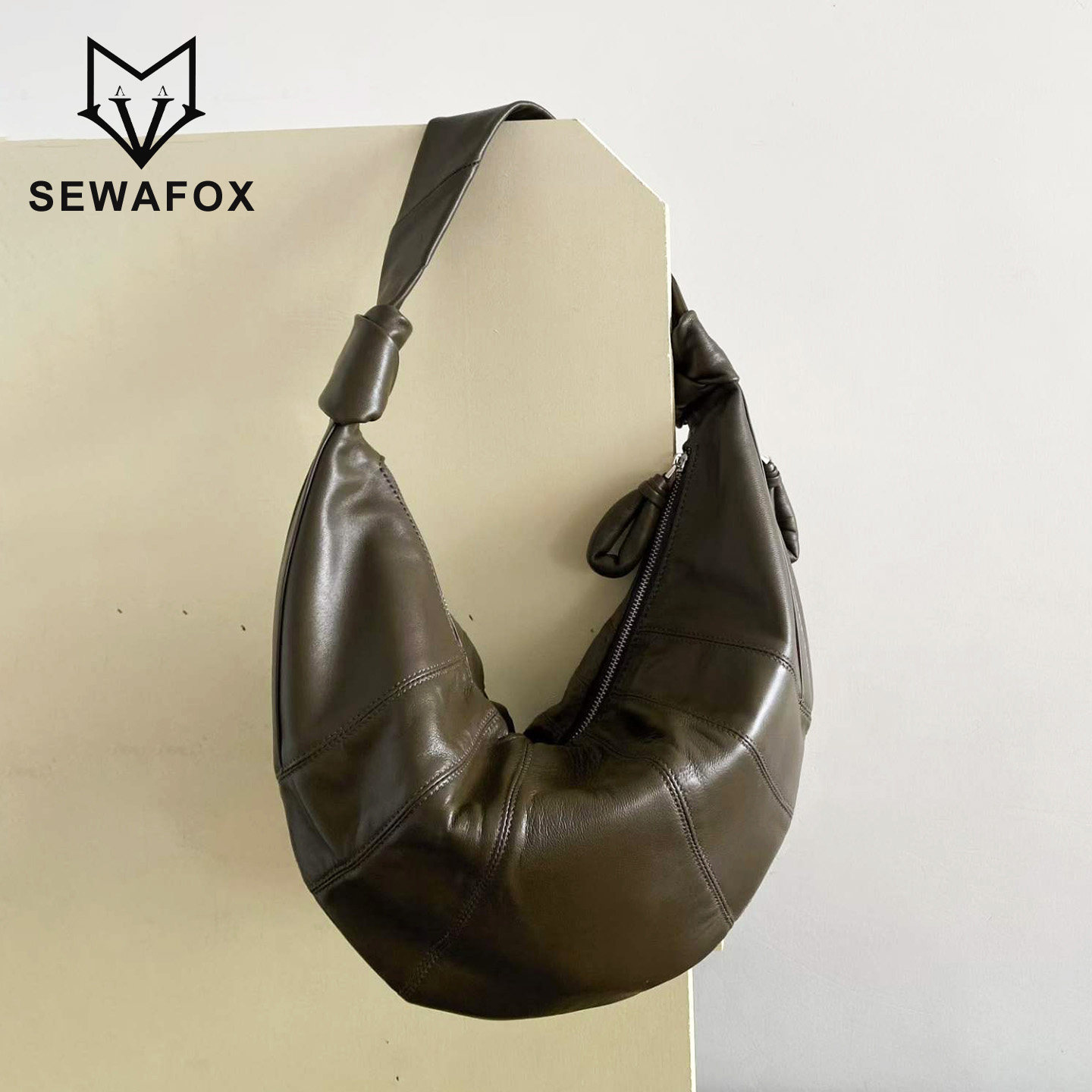 SEWAFOX勒梅尔羊皮可颂包牛角包