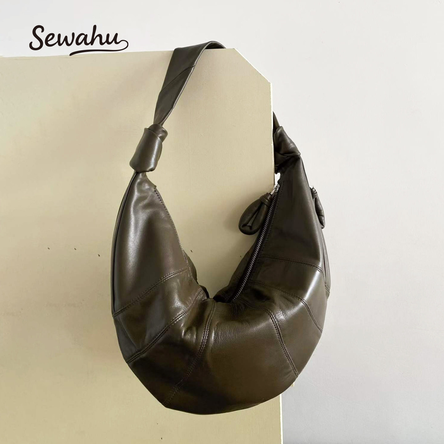 SEWAHU勒梅尔小羊皮可颂包牛角包