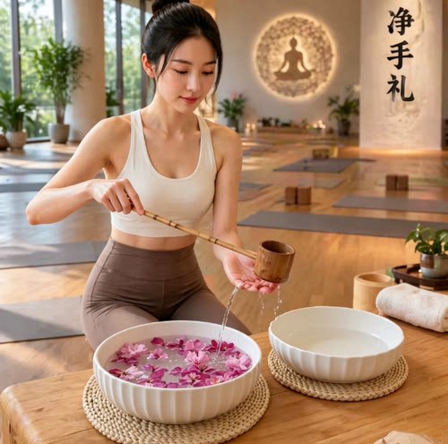 净手盆美容院spa水疗泰式疗愈瑜珈欢迎仪式洗手礼观景香薰陶瓷盆