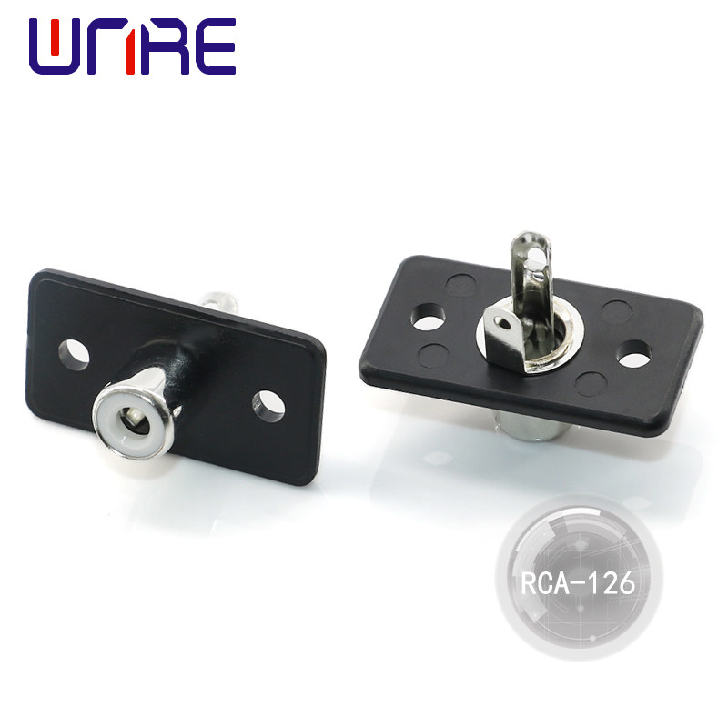 RCA-228莲花插座 2孔插座视频 面板音响音箱RCA视频音频插座接口