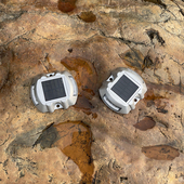 太阳能铸铝道钉灯庭院花园广场停车场爆闪公路警示路标台阶地埋灯