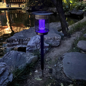 太阳能灭蚊灯户外防水别墅庭院花园小区草坪驱蚊电击蚊子捕蚊虫灯