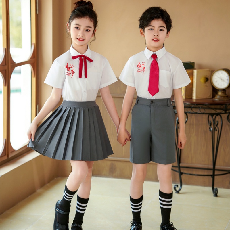 六一儿童合唱服红歌朗诵演出服中小学生演讲比赛表演服主持人礼服