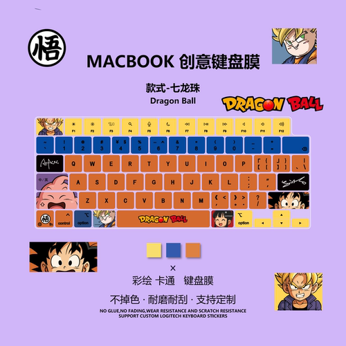 七龙珠macbook键盘膜neo适用苹果键盘膜Pro14/15/16寸笔记本软膜