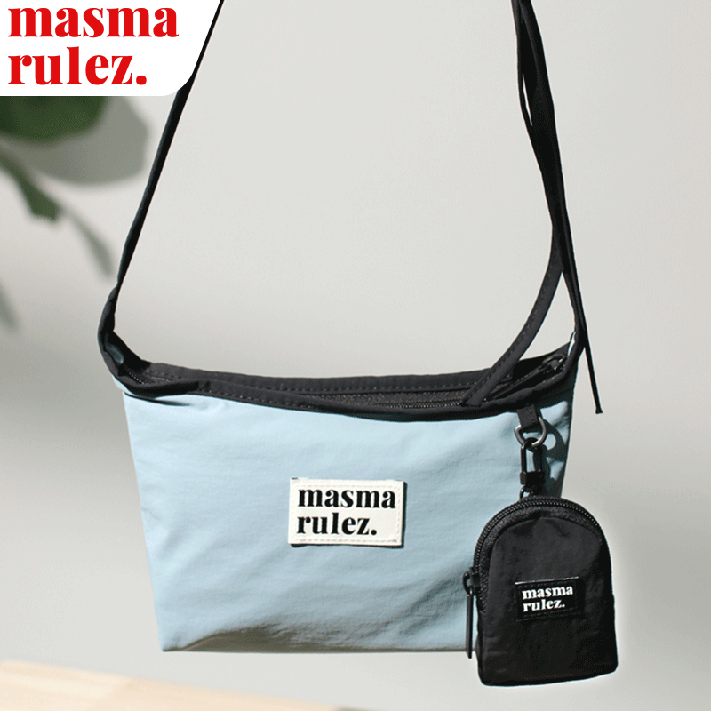 masmarulez官方正品现货迷你单肩斜挎包 Travel sacoche bag blue