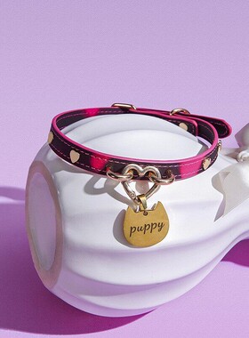 AuraCollar轻奢原创choker项圈亚文化温感变色爱心情趣项圈牵引绳