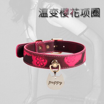 Aura Collar高端轻奢樱花choke温感变色sp项圈轻便魅力个性情侣