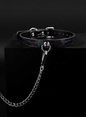 Aura Collar高端轻奢牛皮铃铛项圈真皮choker项圈牵引绳