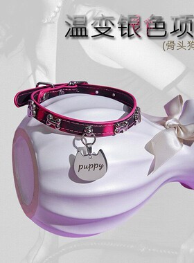Aura Collar高端轻奢温感变色choker项圈魅力狗狗牌亚文化牵引绳