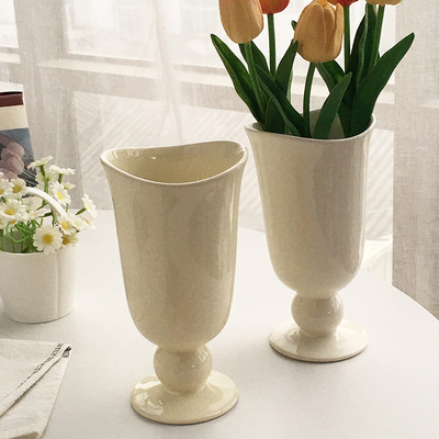 Annie Garden  外贸订单  高脚铃铛设计花瓶家居饰品玄关餐桌摆件