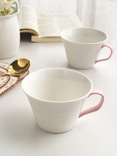 个性 大厂订单 设计撞色手把简约陶瓷马克杯咖啡杯 Garden Annie