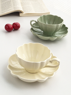 设计花型咖啡杯碟套装 Annie 法式 外贸订单 精致中古下午茶 Garden