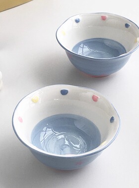 Annie Garden  外贸出口  陶瓷卡通独角兽高温釉下彩高颜值米饭碗