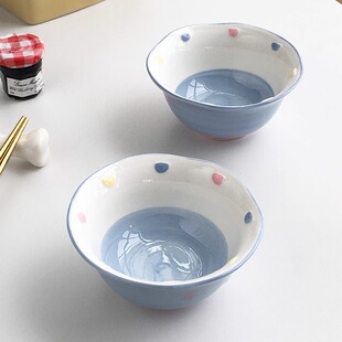 陶瓷卡通独角兽高温釉下彩高颜值米饭碗 外贸出口 Annie Garden