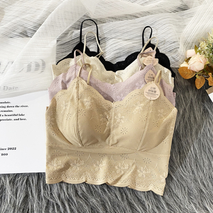 抹胸女2026春季新款细带美背无痕固定杯聚拢舒适内衣