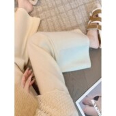 糯米裤 镂空钩花裙帘休闲裤 小众轻奢时尚 简约百搭款 女2025冬季 新款