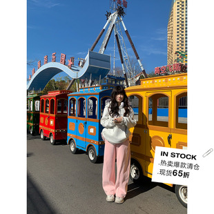 加绒香蕉裤 米米子微胖大码 休闲气质显瘦修身 胖mm 秋 过冬利器