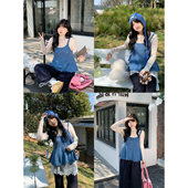 修身 甜美清新别致长袖 显瘦碎花打底上衣女春 胖mm 米米子微胖大码